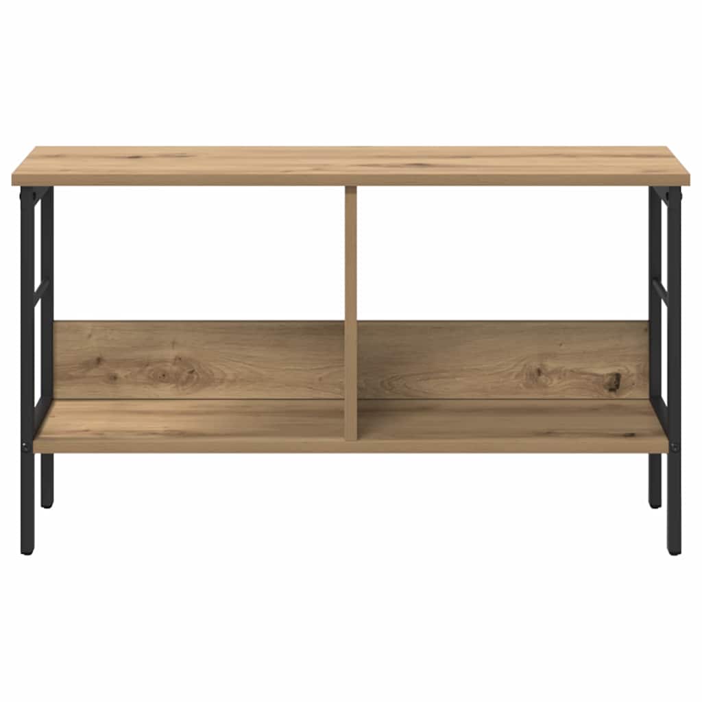 Bogreol 2 niveauer 82 x 32 x 47 cm Konstrueret træ