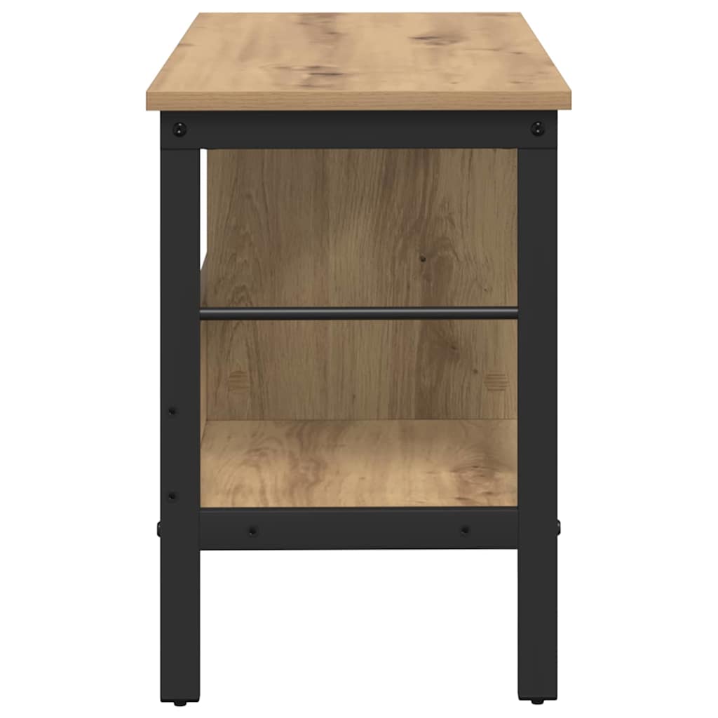 Bogreol 2 niveauer 82 x 32 x 47 cm Konstrueret træ