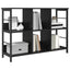 Bogreol Sort eg 102 x 32 x 72,5 cm Konstrueret træ
