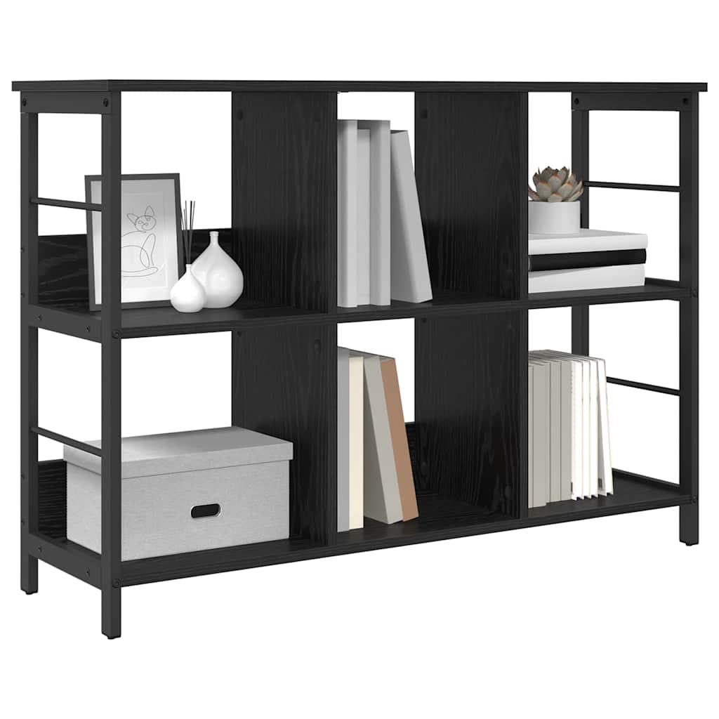 Bogreol Sort eg 102 x 32 x 72,5 cm Konstrueret træ