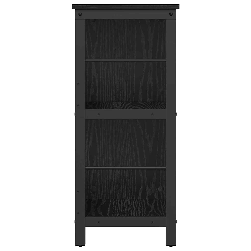 Bogreol Sort eg 102 x 32 x 72,5 cm Konstrueret træ
