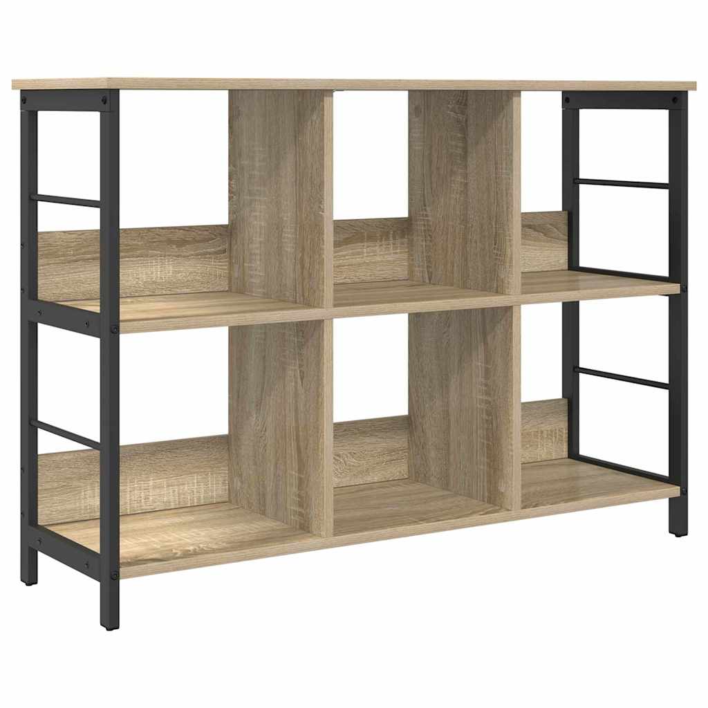 Bogreol Sonoma eg 102 x 32 x 72,5 cm Konstrueret træ