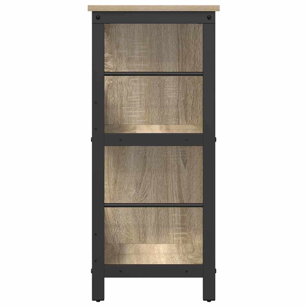 Bogreol Sonoma eg 102 x 32 x 72,5 cm Konstrueret træ