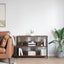 Bogreol Røget eg 102 x 32 x 72,5 cm Konstrueret træ
