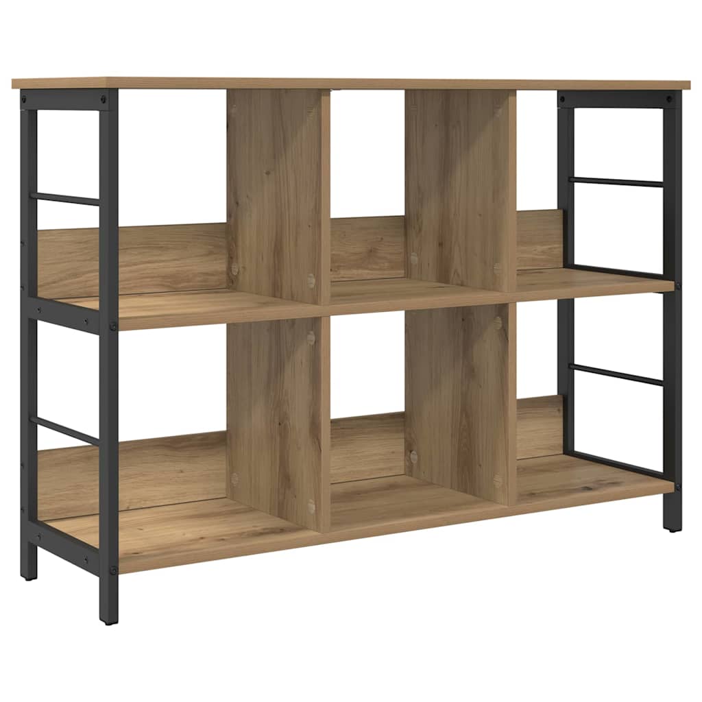 Bogreol 6 niveauer 102 x 32 x 72,5 cm Konstrueret træ