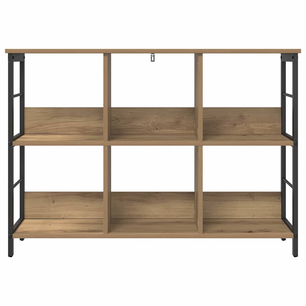 Bogreol 6 niveauer 102 x 32 x 72,5 cm Konstrueret træ