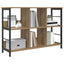 Bogreol 6 niveauer 102 x 32 x 72,5 cm Konstrueret træ
