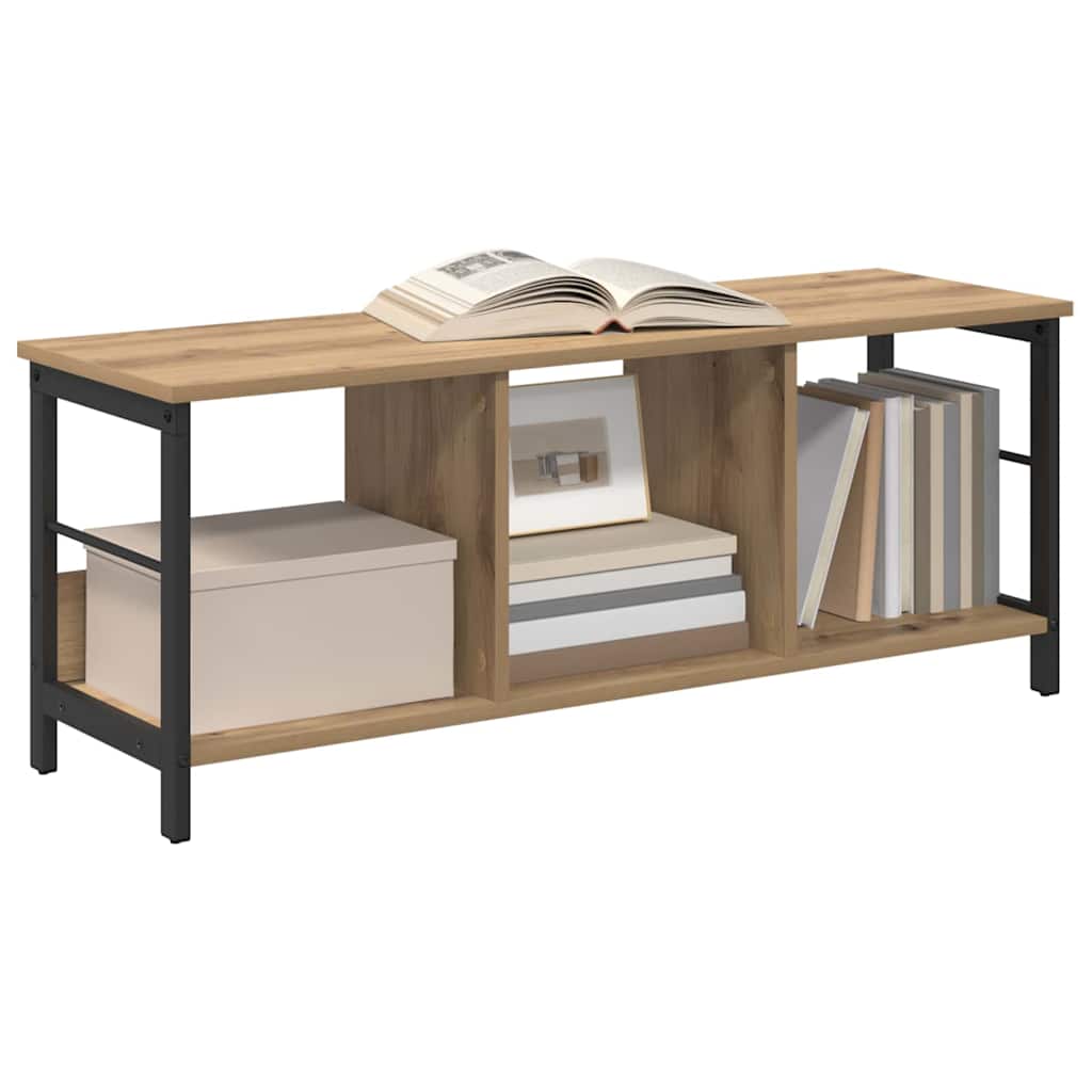 Bogreol 3 niveauer 102 x 32 x 40,5 cm Konstrueret træ