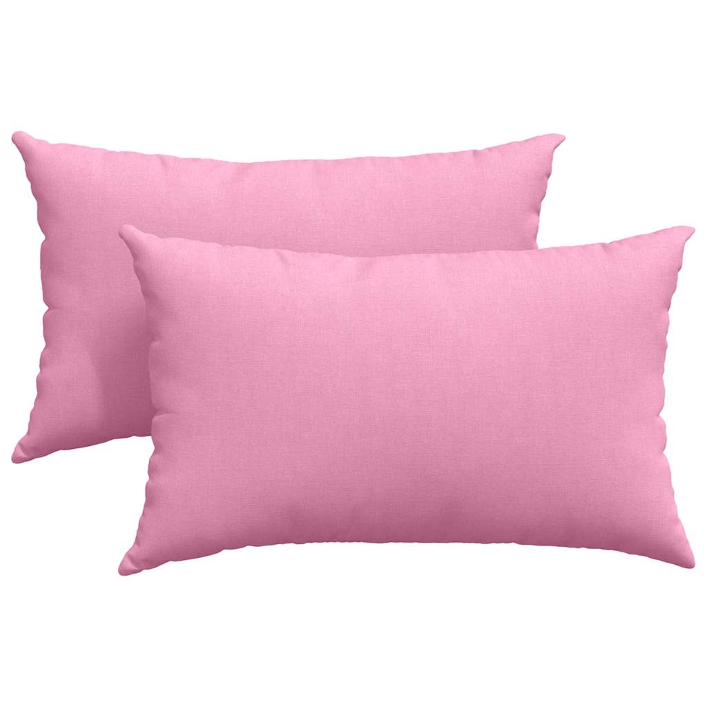 Sofapuder 2 pcs Lyserød 50 x 30 cm Stof