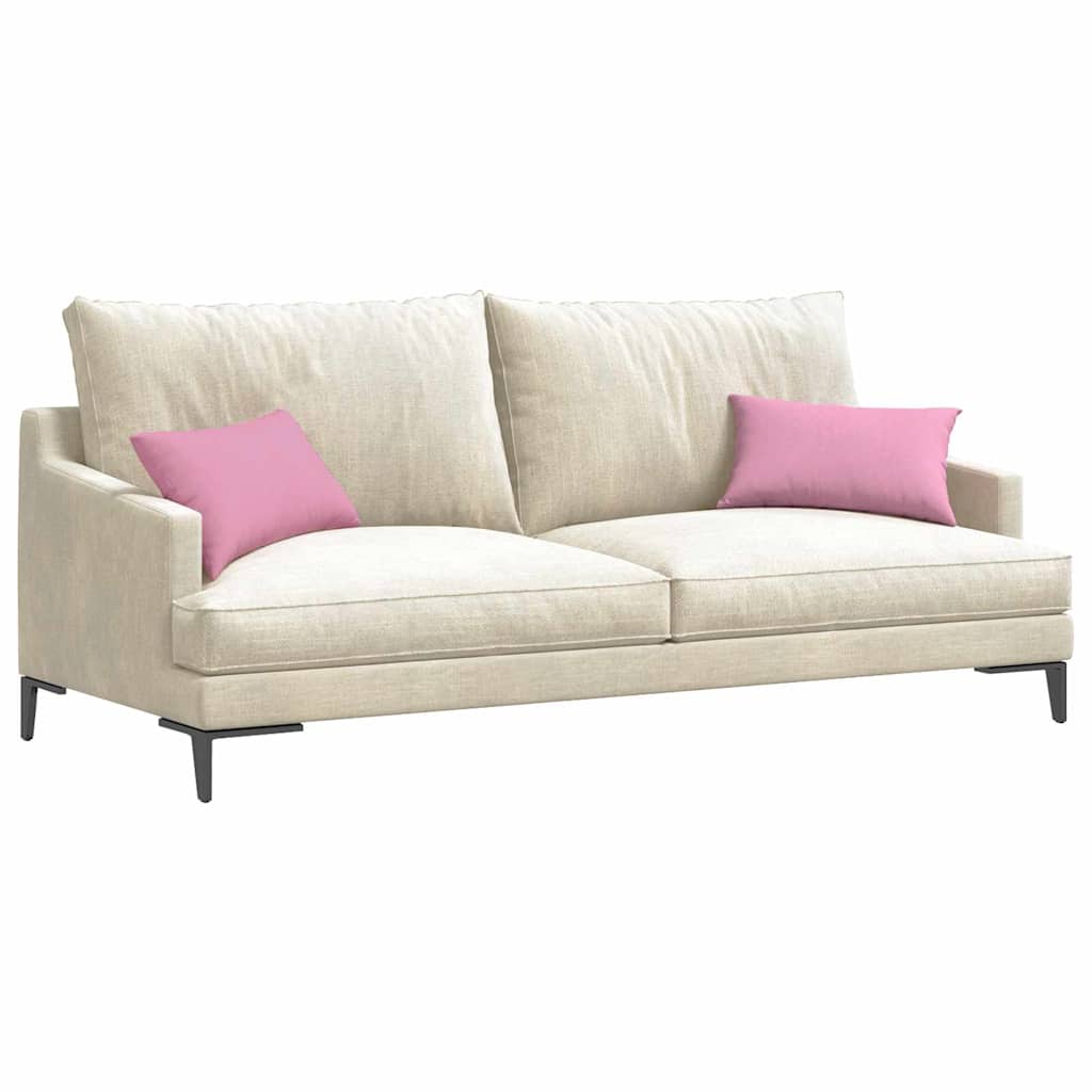 Sofapuder 2 pcs Lyserød 50 x 30 cm Stof