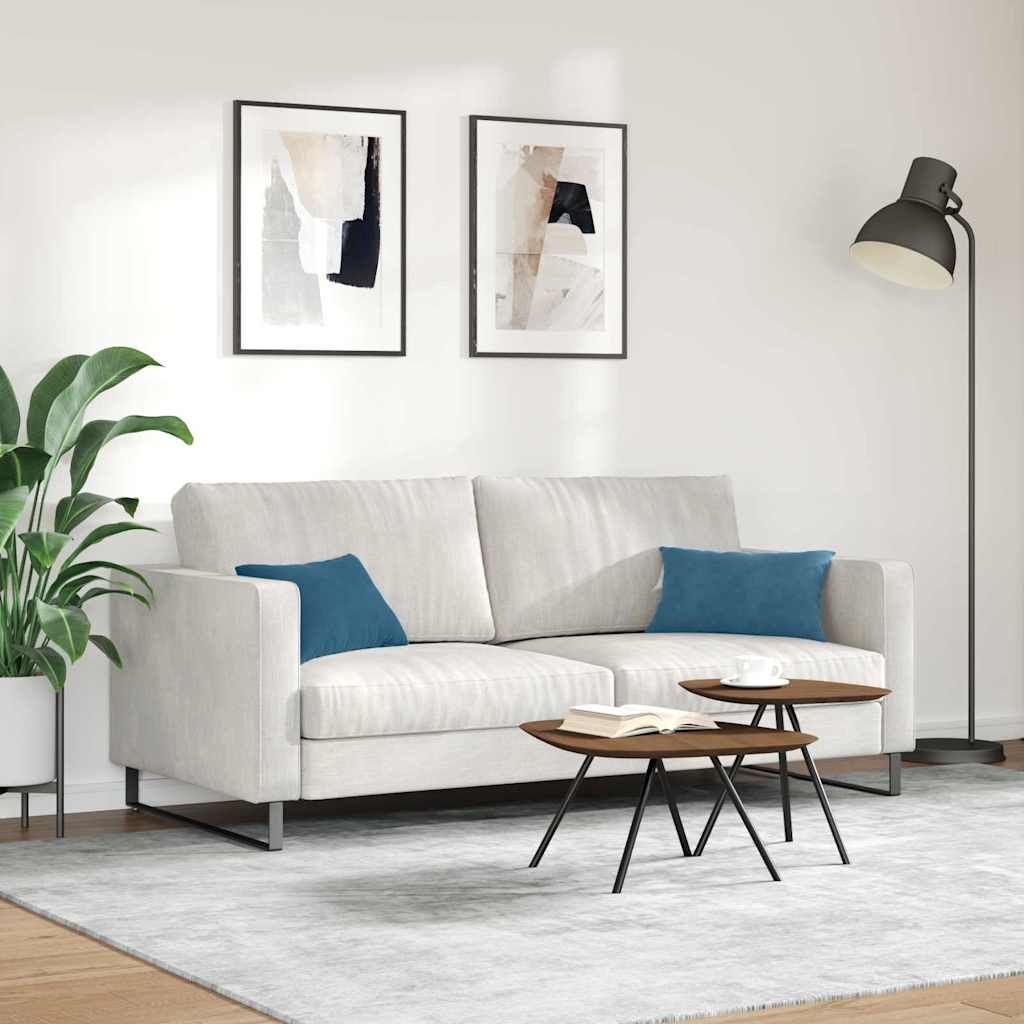 Sofapuder 2 pcs Blå 50 x 30 cm Velourstof