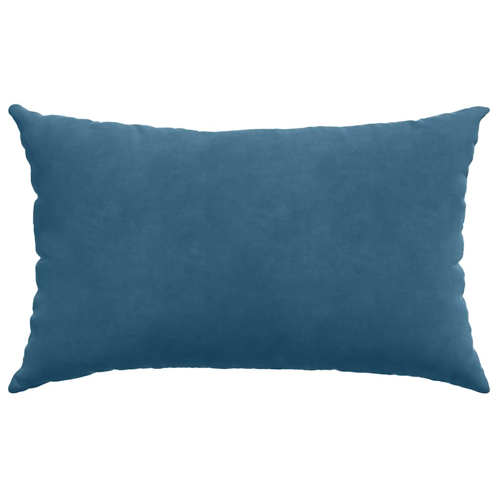 Sofapuder 2 pcs Blå 50 x 30 cm Velourstof