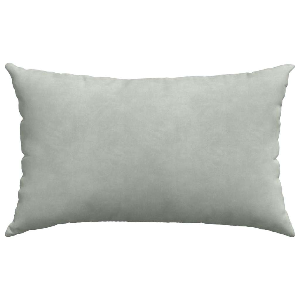 Sofapuder 2 pcs Lysegrå 50 x 30 cm Velourstof