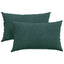 Sofapuder 2 pcs Mørkegrøn 50 x 30 cm Velourstof