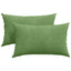 Sofapuder 2 pcs Lysegrøn 50 x 30 cm Velourstof
