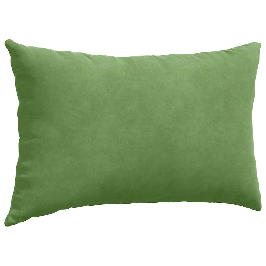 Sofapuder 2 pcs Lysegrøn 50 x 30 cm Velourstof