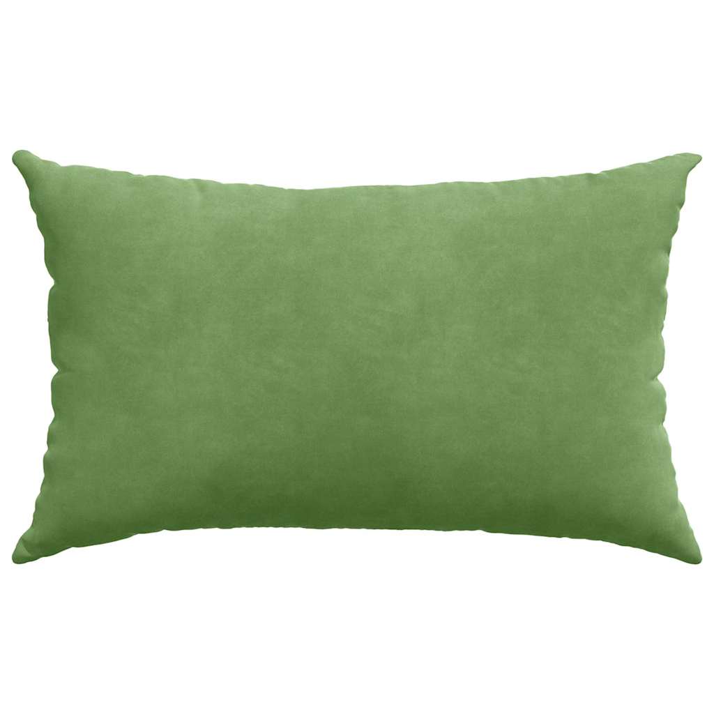 Sofapuder 2 pcs Lysegrøn 50 x 30 cm Velourstof