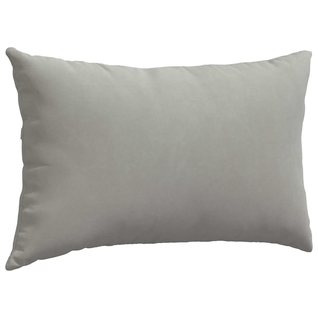 Sofapuder 2 pcs Lysegrå 50 x 30 cm Stof