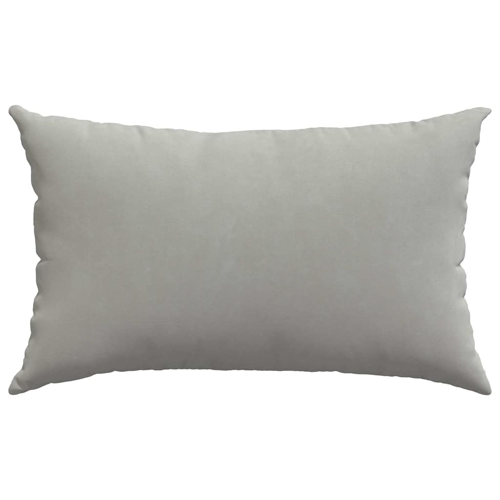 Sofapuder 2 pcs Lysegrå 50 x 30 cm Stof