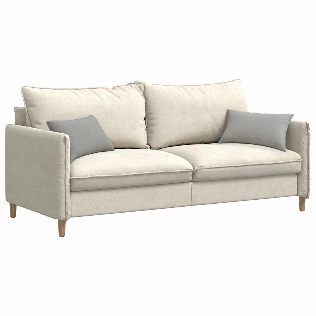 Sofapuder 2 pcs Lysegrå 50 x 30 cm Stof