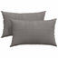 Sofapuder 2 pcs Lysegrå 50 x 30 cm Velourstof