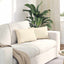 Sofapuder 2 pcs Creme 50 x 30 cm Velourstof
