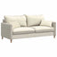 Sofapuder 2 pcs Creme 50 x 30 cm Velourstof