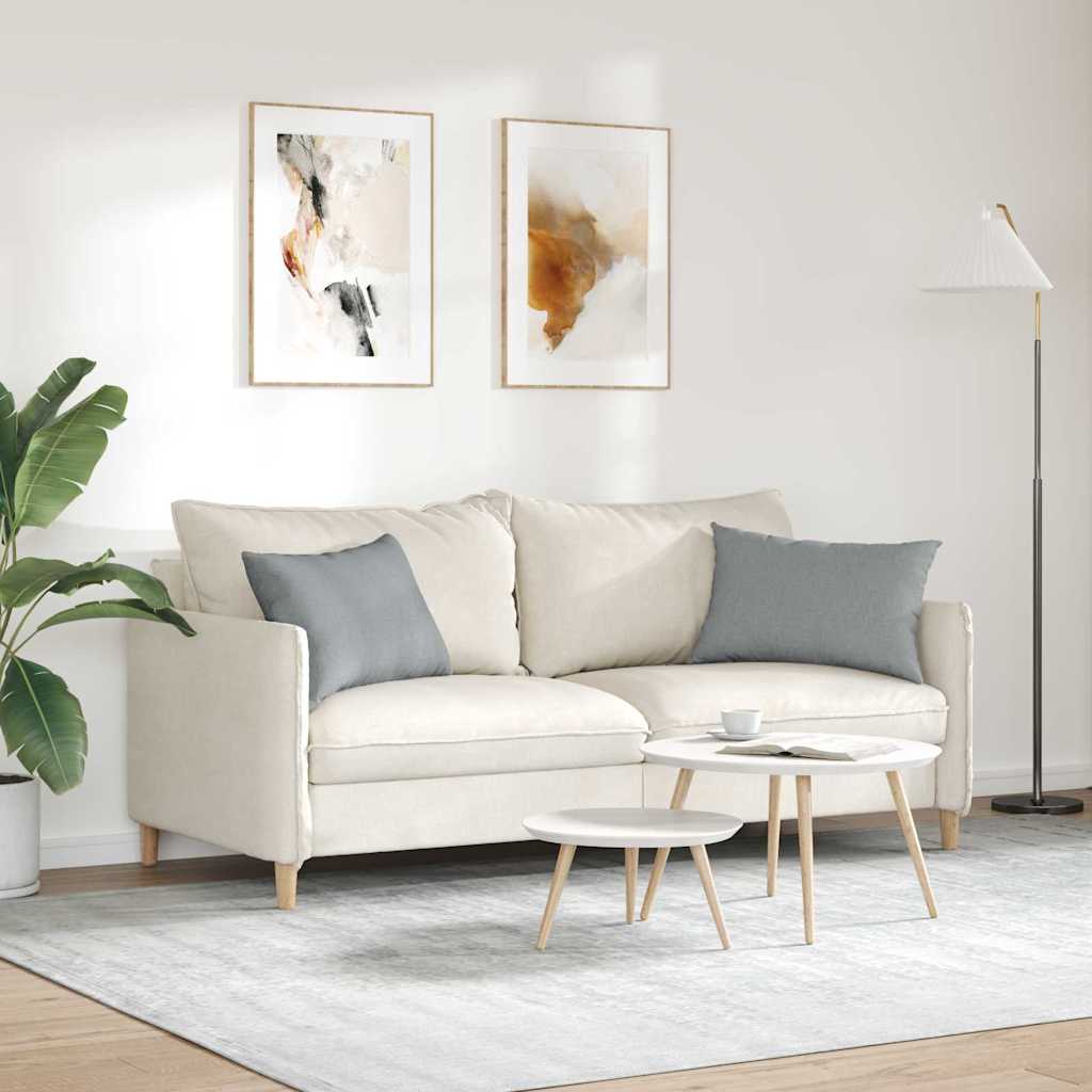Sofapuder 2 pcs Lysegrå 60 x 40 cm Stof
