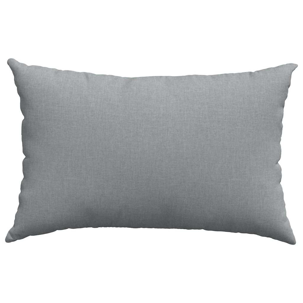 Sofapuder 2 pcs Lysegrå 60 x 40 cm Stof