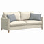 Sofapuder 2 pcs Lysegrå 60 x 40 cm Stof