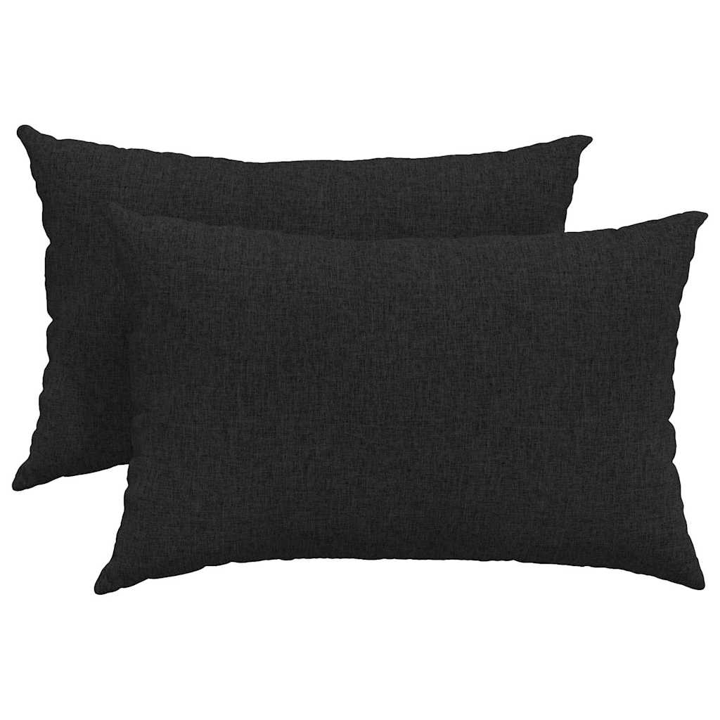 Sofapuder 2 pcs Sort 60 x 40 cm Stof