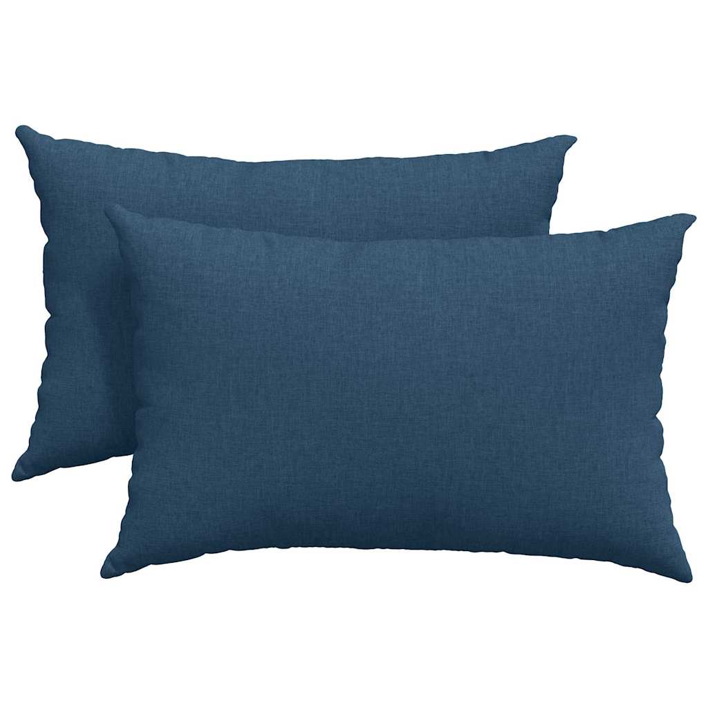 Sofapuder 2 pcs Blå 60 x 40 cm Stof
