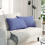Sofapuder 2 pcs Jeans blå 60 x 40 cm Stof