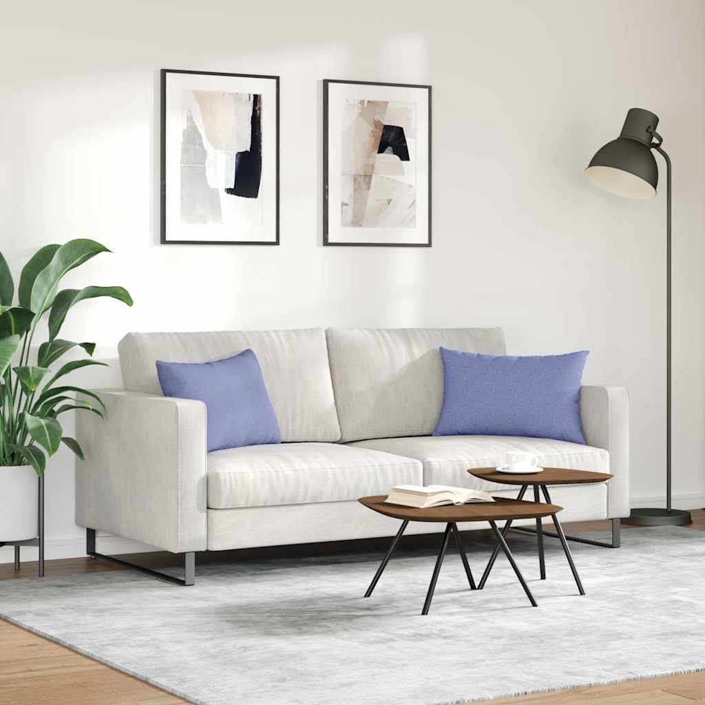 Sofapuder 2 pcs Jeans blå 60 x 40 cm Stof