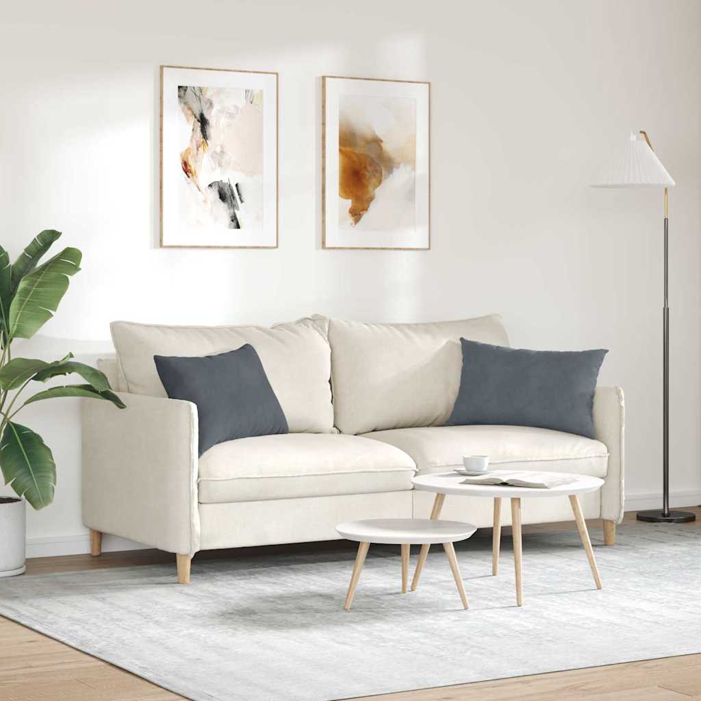 Sofapuder 2 pcs Mørkegrå 60 x 40 cm Velourstof