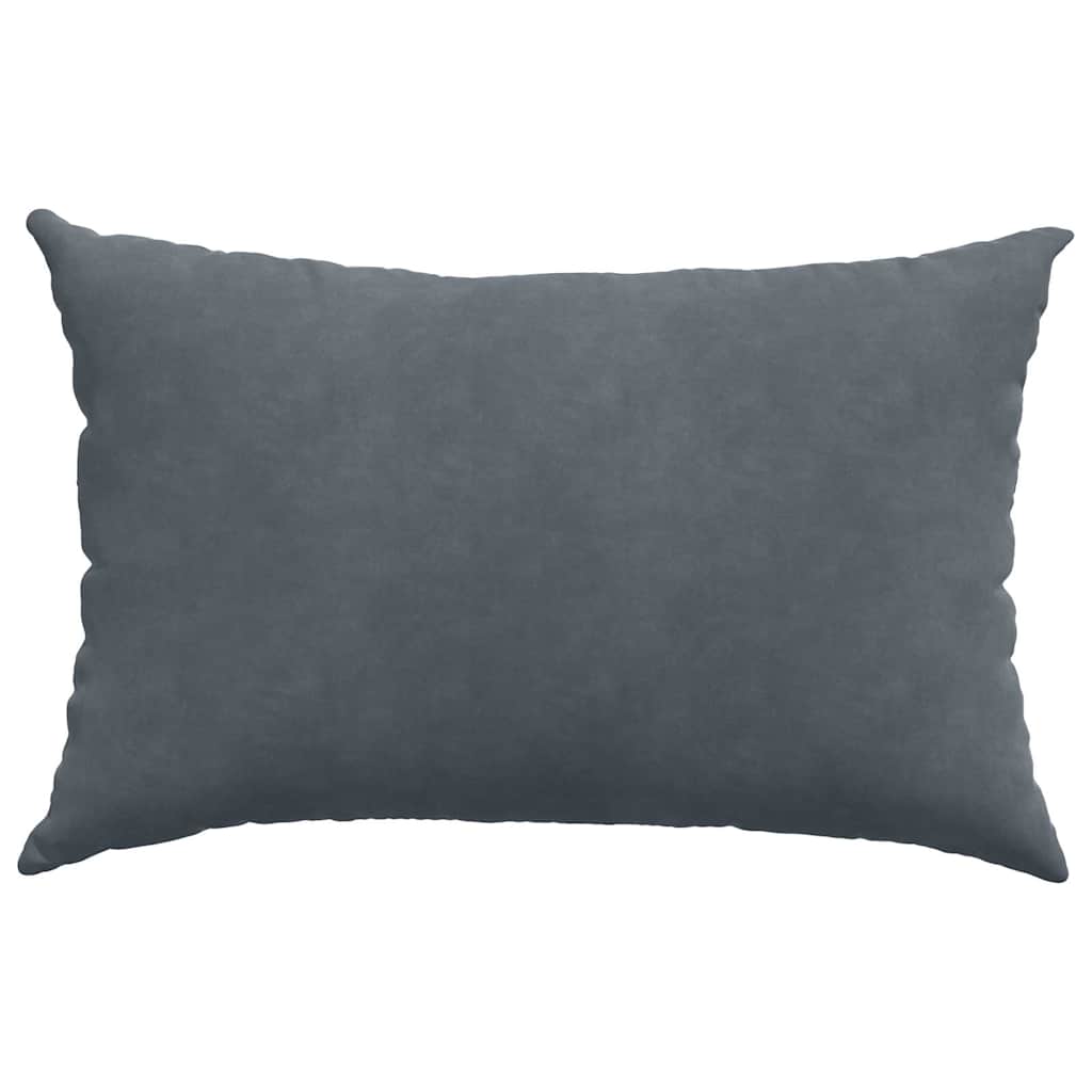 Sofapuder 2 pcs Mørkegrå 60 x 40 cm Velourstof
