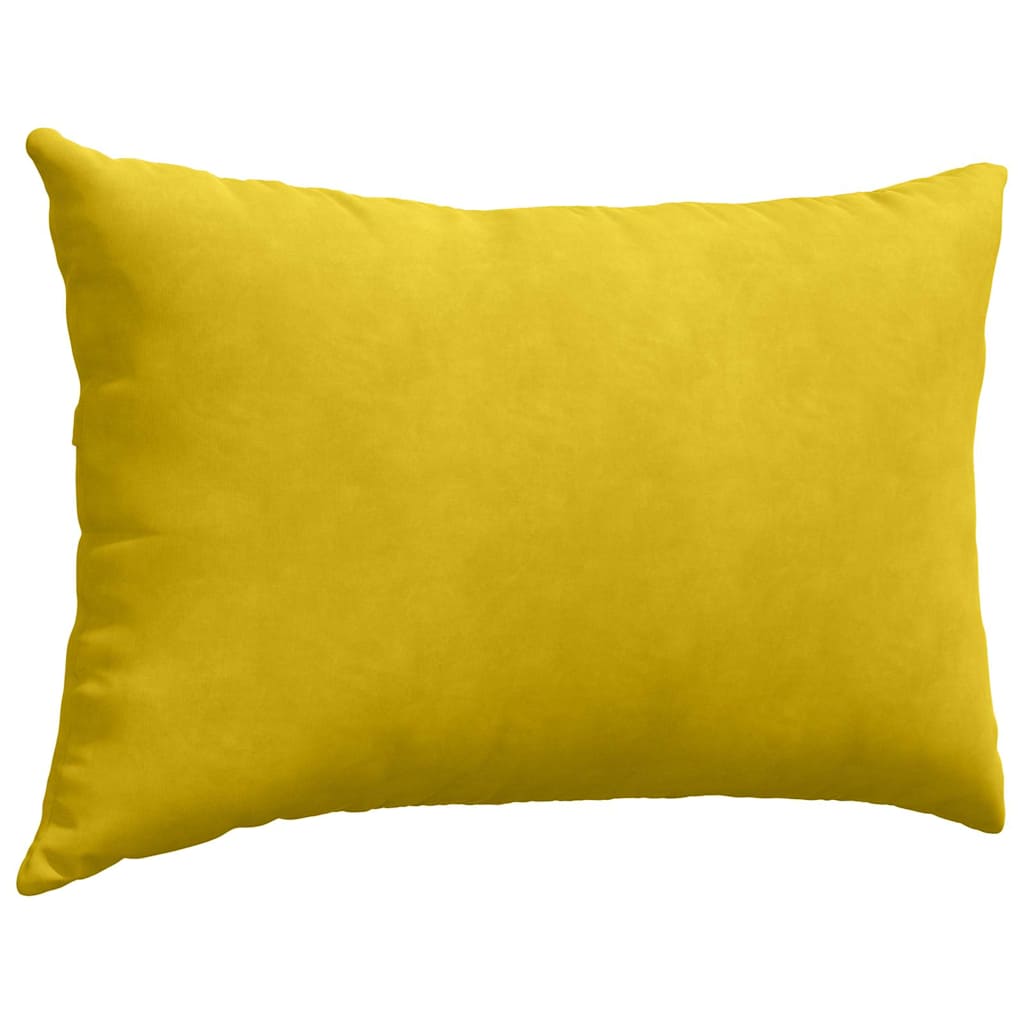 Sofapuder 2 pcs Gul 60 x 40 cm Velourstof