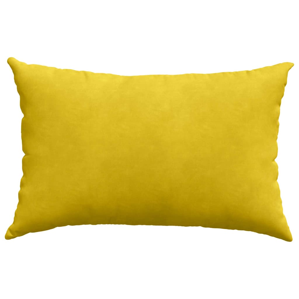 Sofapuder 2 pcs Gul 60 x 40 cm Velourstof