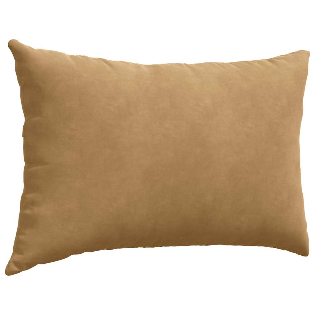 Sofapuder 2 pcs Brun 60 x 40 cm Velourstof