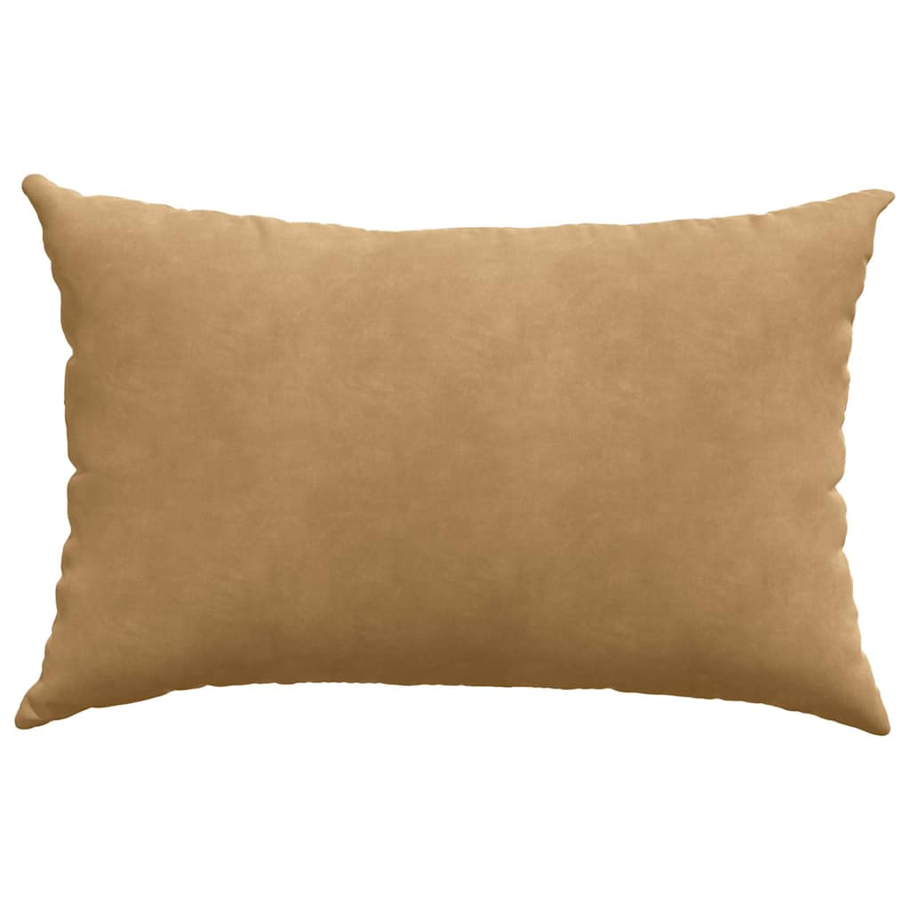 Sofapuder 2 pcs Brun 60 x 40 cm Velourstof