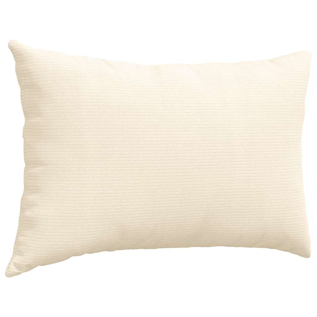 Sofapuder 2 pcs Creme 60 x 40 cm Velourstof