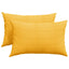 Sofapuder 2 pcs Lys Gul 60 x 40 cm Velourstof