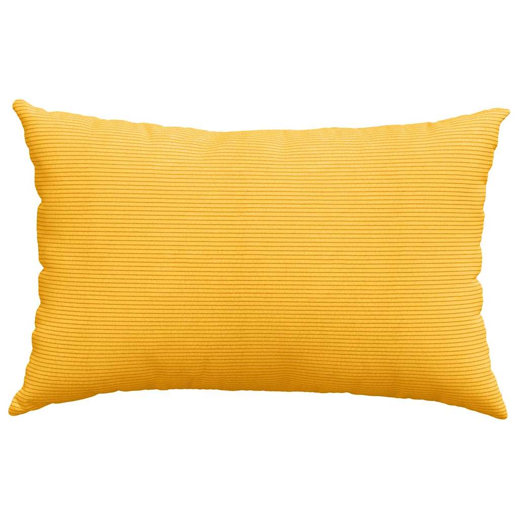 Sofapuder 2 pcs Lys Gul 60 x 40 cm Velourstof