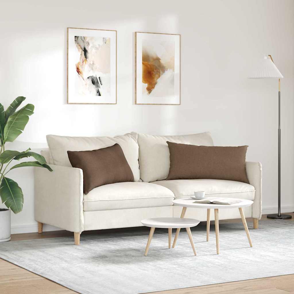 Sofapuder 2 pcs Brun 80 x 40 cm Stof