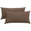 Sofapuder 2 pcs Brun 80 x 40 cm Stof
