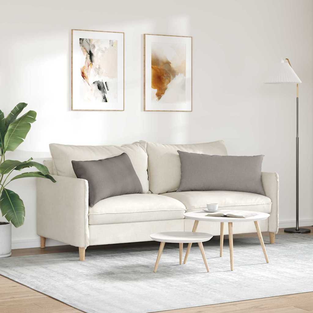 Sofapuder 2 pcs Gråbrun 80 x 40 cm Stof