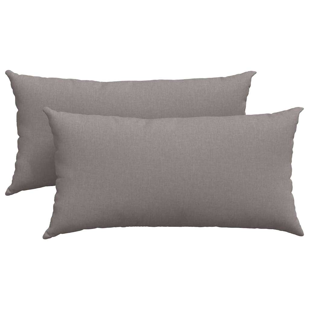 Sofapuder 2 pcs Gråbrun 80 x 40 cm Stof
