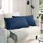 Sofapuder 2 pcs Blå 80 x 40 cm Stof