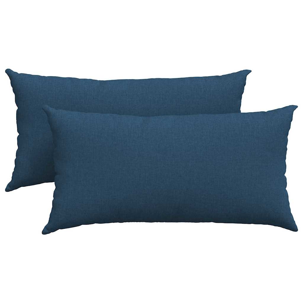 Sofapuder 2 pcs Blå 80 x 40 cm Stof