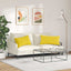 Sofapuder 2 pcs Lys Gul 80 x 40 cm Stof